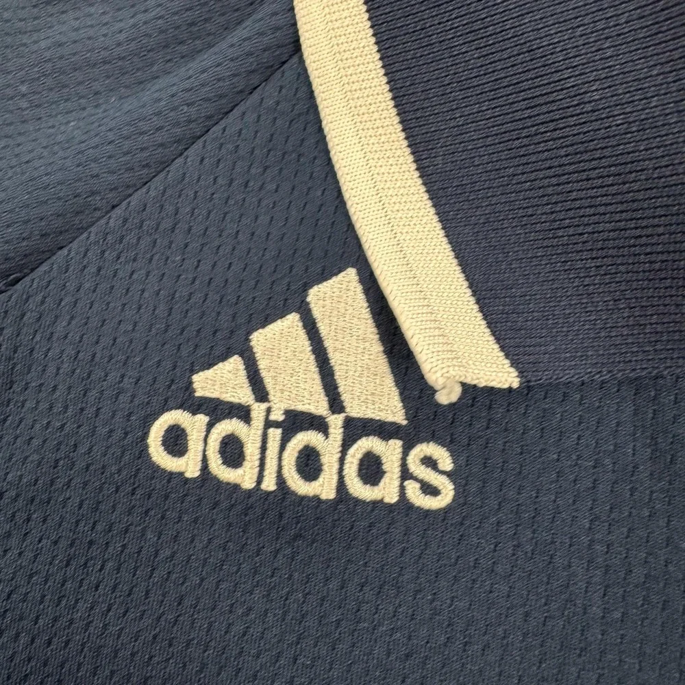 West Virginia Mountaineers Polo Shirt Mens Medium NCAA Football Adidas Climalite